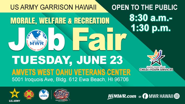 MWR CYS Job Fair at AMVETS West Oahu Veterans Center