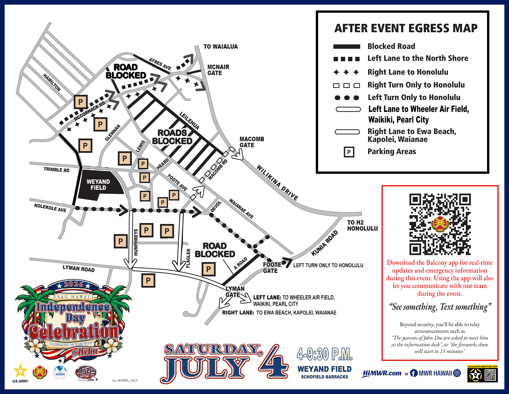USAG Hawaii Independence Day Celebration Departure Map.png