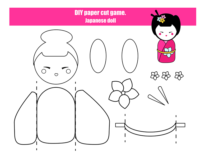 Japanese Doll Paper Craft.jpg