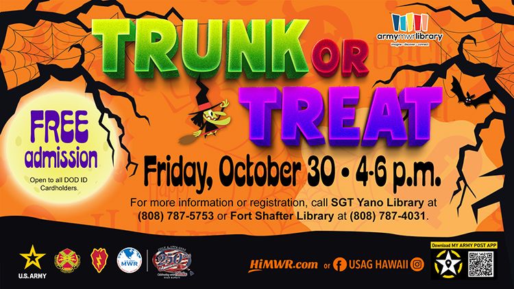 Army Hawaii Libraries Trunk or Treat